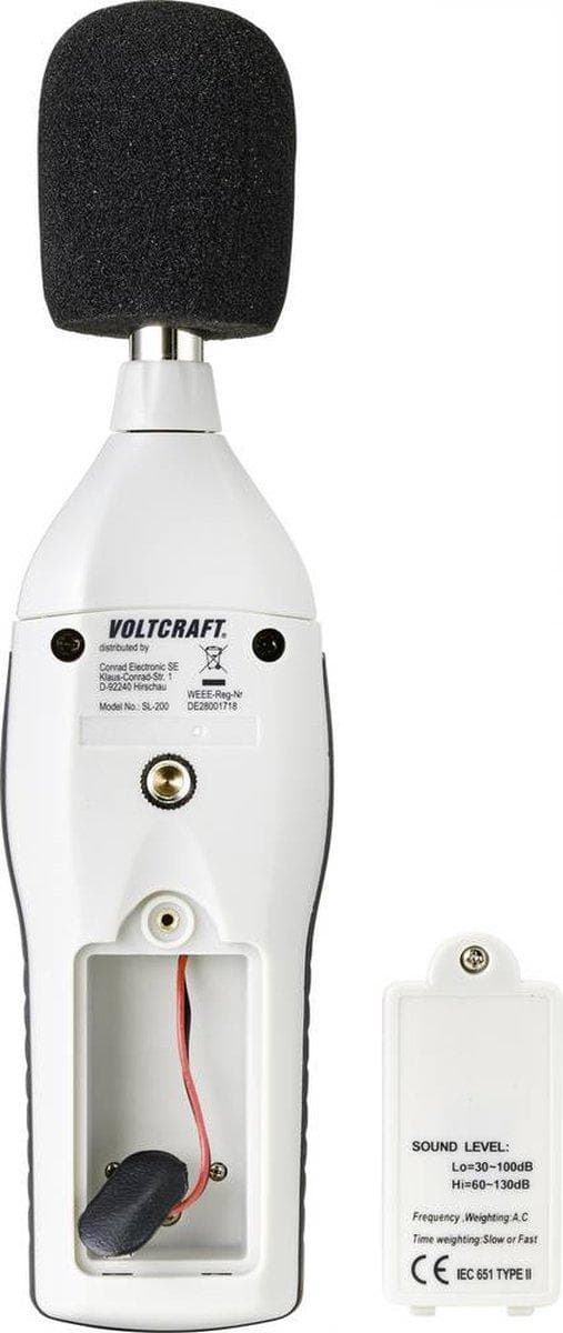 VOLTCRAFT SL-200 desibelimittari 30 - 130 dB 31,5 Hz - 8 kHz
