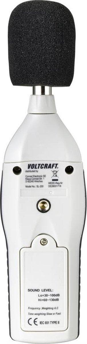 VOLTCRAFT SL-200 desibelimittari 30 - 130 dB 31,5 Hz - 8 kHz