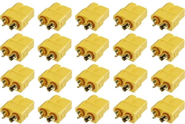 Reely 1399713 Batteripakke bus XT60 Forgyldt 20 stk.
