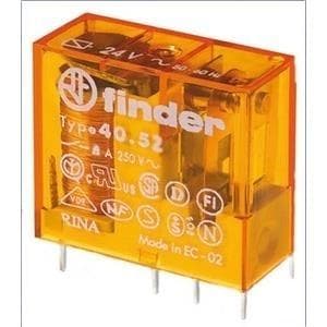 Finder printrelæ 24 V/AC 8 A 2 skiftekontakter 40.52.8.024.0000 1 stk (40.52.8.024.0000)