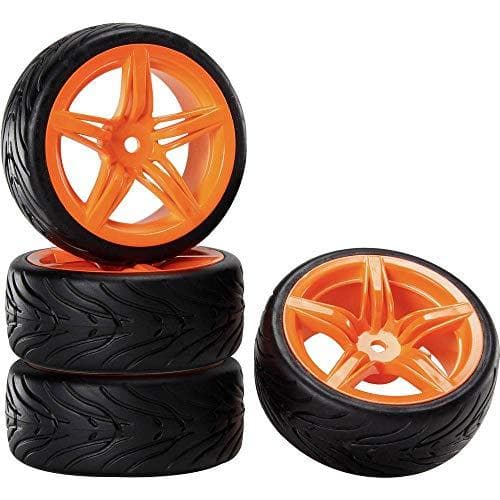 Reely 1:10 maantiemallin kokonaiset pyörät Devil 12S Orange 4 kpl.