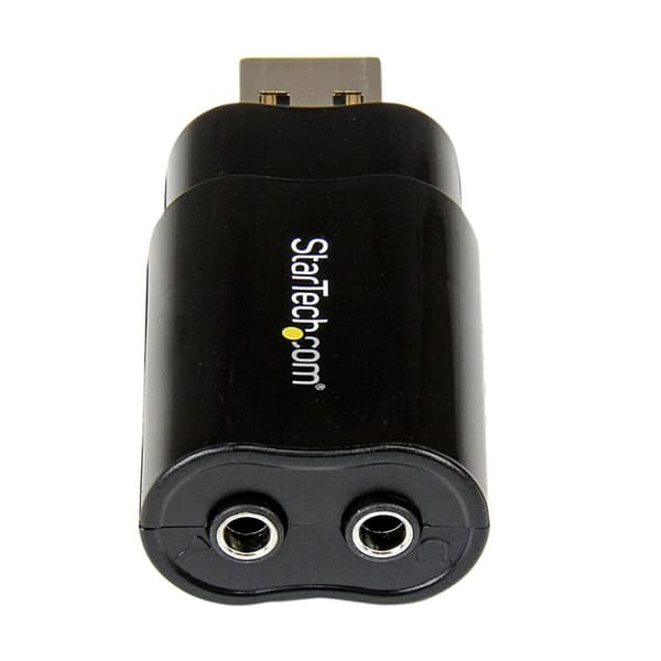 StarTech.com USB-äänisovitin - Ulkoinen USB-äänikortti - Musta - Äänikortti - Stereo - USB2.0 (ICUSBAUDIOB)
