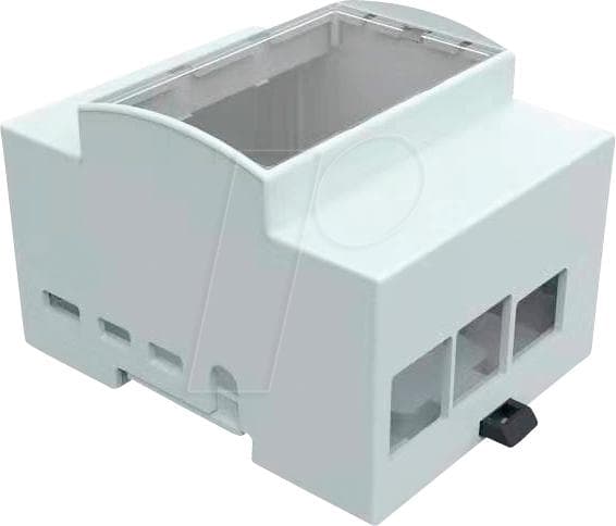 JOY-IT RPI CASE DIN4 - Hus til Raspberry Pi 4, DIN skinne, grå/trans. (RB-CASEP4+07)