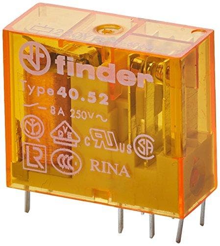 40.52.8.230.0000 PCB relæ 230 V/AC 8 A 2 skiftekontakter 50 stk (4.05282E+11)