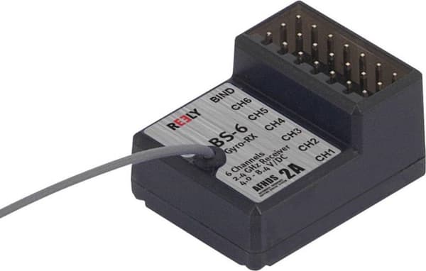 Reely BS-6 6-kanals modtager 2,4 GHz stiksystem JR