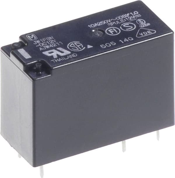 Panasonic JW1FSN12 Printrelæ 12 V/DC 10 A 1x skiftekontakt 1 stk.