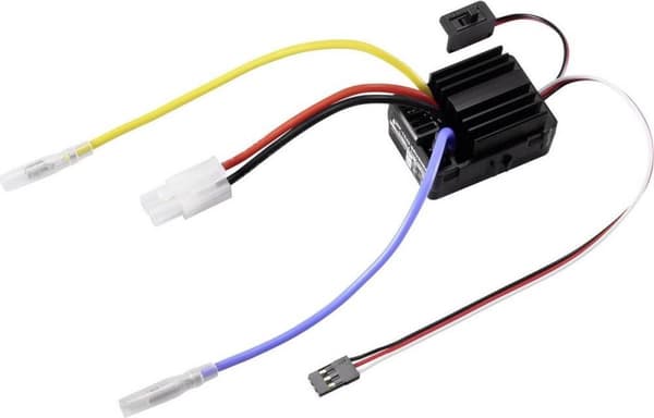 Reely WP-1040 Børstet hastighedsregulator til fjernstyrede biler Lastkapacitet (maks.): 180 A Motorgrænse (drejninger): 12