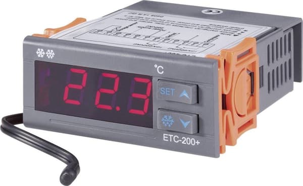 VOLTCRAFT ETC-200+ Temperaturregulator NTC -40 upp till +120 °C Relä 10 A (lxbxh) 88 x 75 x 34,5 mm