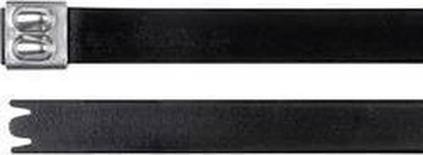 HellermannTyton 111-00299 MBT14XHFC-SS316/SP-BK Kabelbinder Sort Med kuglelukning, UV stabil 1 stk.