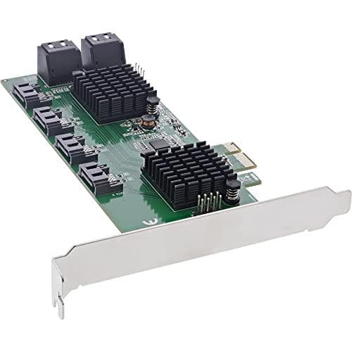 InLine - Storage Controller - SATA 6 Gb/s - Low Profile - PCIe 2.0 (76617K) Flerfarvet