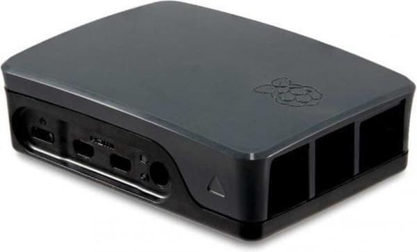 Virallinen Raspberry Pi 4 -kotelo, musta-harmaa