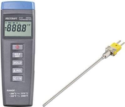 VOLTCRAFT K101 + TP 200 lämpötilan mittauslaite -200 - +1370 °C anturityyppi K