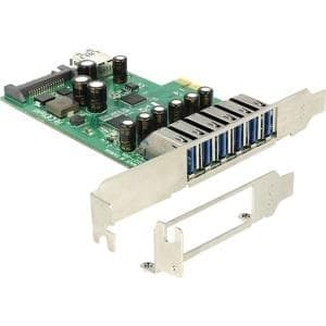 Delock PCI Express-kort > 6 x eksternt + 1 x intern USB 3.0 (89377)