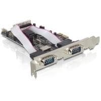 DeLock PCI Express-kort 4 x seriellt, 1x parallellt - Parallell/seriell adapter - PCI Express x1 - RS-232 - 4 portar + 1 parallellport (89177)