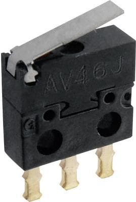 Panasonic mikroswitch AV402461J 30 V/DC 0,5 A 1 x on/(on) IP40 momentan 1 stk (AV402461J)
