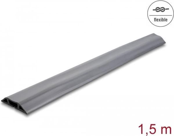 Delock PVC kabelkanal fleksibel 70 x 13 mm - længde 1,5 m grå (20733)