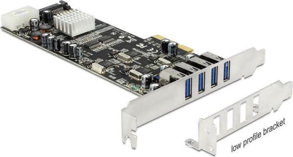 PCI Expr Card Delock 4x USB3.0 udv