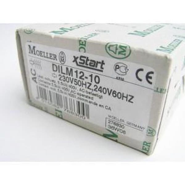 Eaton DILM12-10(230V50HZ,240V60HZ) Kontaktori 3x NO 5,5 kW 230 V/AC 12 A 1 kpl