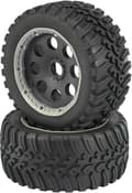 Miniatyrbild 1 av 3: Reely 1:6 Buggy Komplett hjul V-Block 6-ekrad svart 1 par