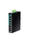 Pikkukuva 1 / 6: TRENDnet TI-PG541I - Kytkin - hallittu - 4 x 10/100/1000 (PoE+) + 1 x 10/100/1000 + 1 x Gigabit SFP - DIN-kiskoon asennettava - PoE+ (TI-PG541I)