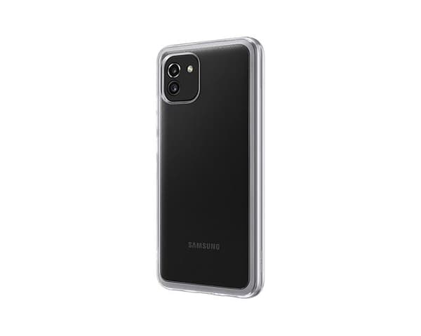 Samsung Pehmeä kirkas kansi - Läpinäkyvä - Samsung Galaxy A03:lle