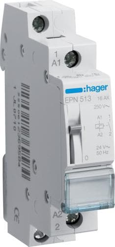 Hager - EPN513 Låsbrytare 24V 16A 1NO
