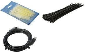 LOGILINK - Set med 100 st knytband längd 40cm, svart (KAB0040B)