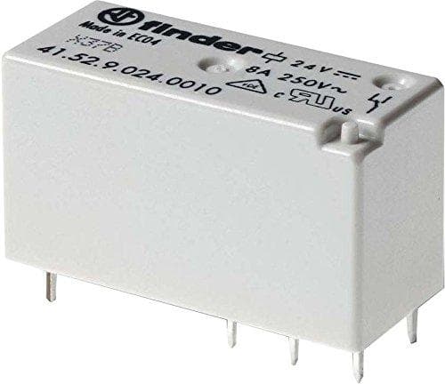 Finder 41.52.9.024.0000 plug-in/PCB relä 24 V DC 2 W 8 A