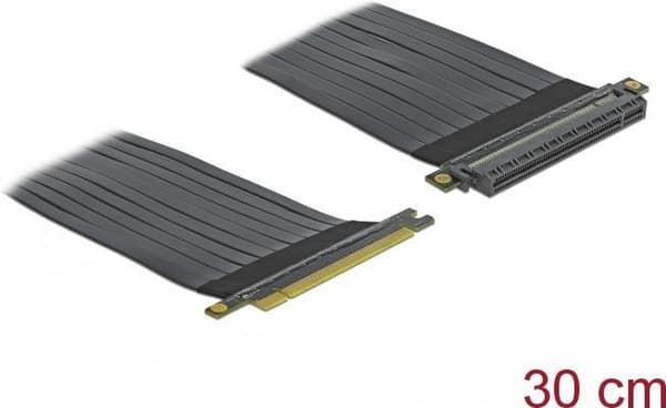 DeLOCK PCI Express x16 till x16 med flexibel kabel - Riser Card Svart