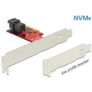 DeLOCK PCI Express x4-kort > 1 x intern SFF-8643 NVMe - Storage Controller (U.2) - M.2 Card Low Profile - 12 GBps - PCIe 3.0 x4