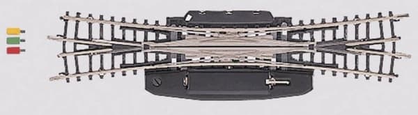 8560 Z Märklin miniklubskinner engelske spidser, Dobbelt 112,8 mm 13 ° 323 mm 1 stk.