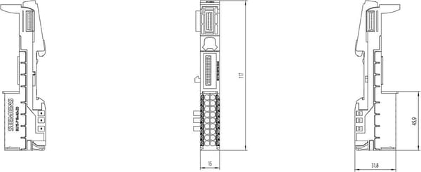Siemens ET200SP BaseUnit Typ A0 (6ES7193-6BP00-0DA0)