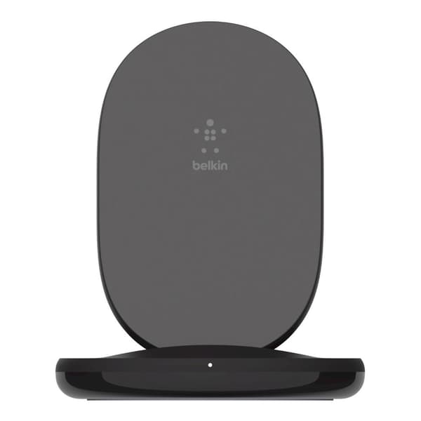 Belkin BOOST↑CHARGE - 15W trådløs opladningsstander - med Quick Charge™ 3.0 24W vægoplader - Sort