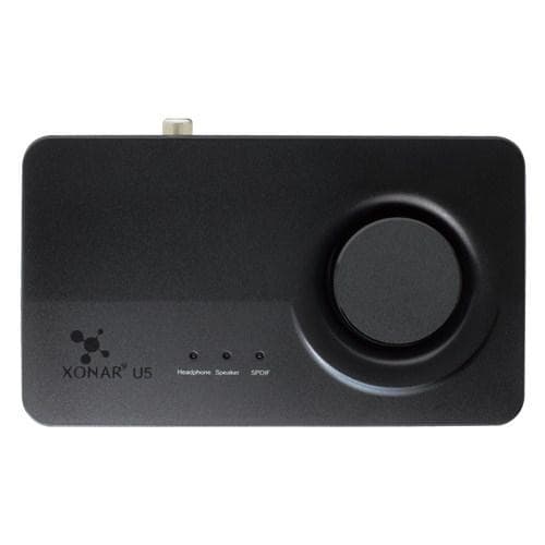 ASUS Xonar U5 - Äänikortti - 24-bittinen - 192 kHz - 104 dB S/N - 5.1 - USB - CM6631A (90YB00FB-M0UC00)