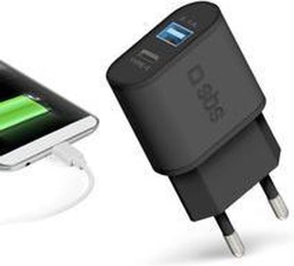 SBS TETRUSBTC3AUL mobilenhedsoplader Indendørs Sort