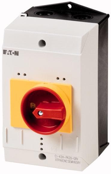 Eaton CI-K2-PKZ0-GRV Tomt hus Med IKKE-AUS-kontakt (LxBxH) 130 x 100 x 160 mm Grå, Rød, Gul 1 stk.