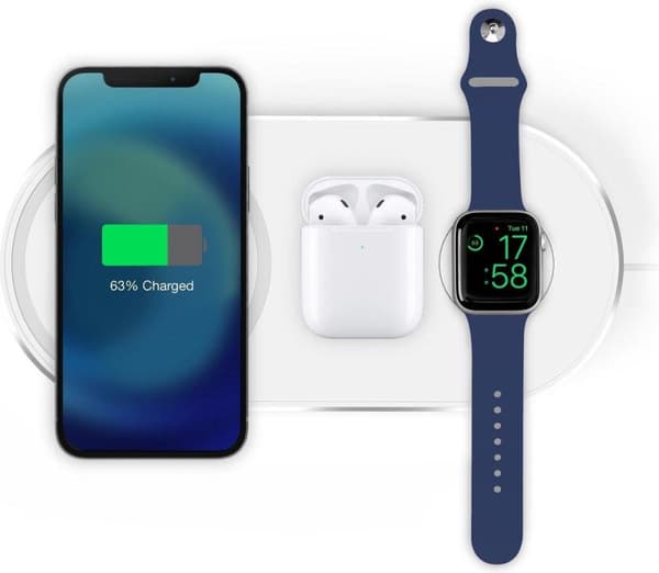 SBS Trådlös laddstation 10W + 3W