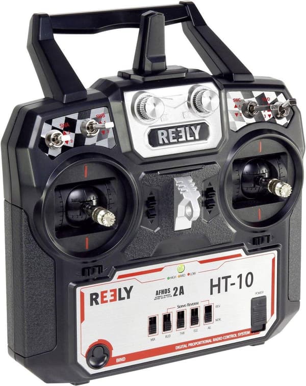 Reely HT-10 RC håndsender 2,4 GHz Antal kanaler: 10 Inkl. modtager