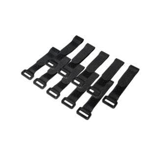 LogiLink nippusiteet tarranauhalla - Kaapeliliitäntä - 15 cm - Musta (10 kpl pakkaus)