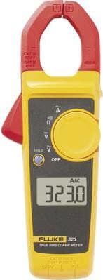 Fluke 323 - CAT III 600 V, CAT IV 300 V - 400 A - 600 V - 600 V - 400 Ohm - 4000 Ohm (4152628) musta, Keltainen