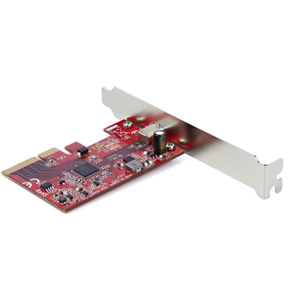 StarTech 1-porttinen USB-C PCIe -sovitin - USB-C SuperSpeed 20 Gbit/s PCI Express 3.0 x4 isäntäohjainkortti - Win/Linux/macOS (PEXUSB321C) - USB-sovit