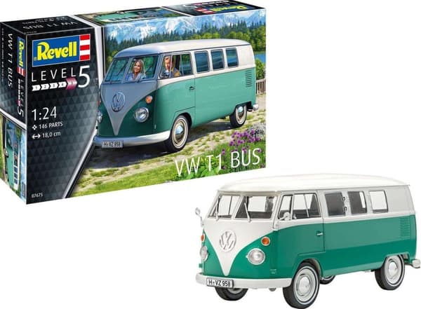 1:24 Revell 07675 Volkswagen VW T1 Bus Plastsats