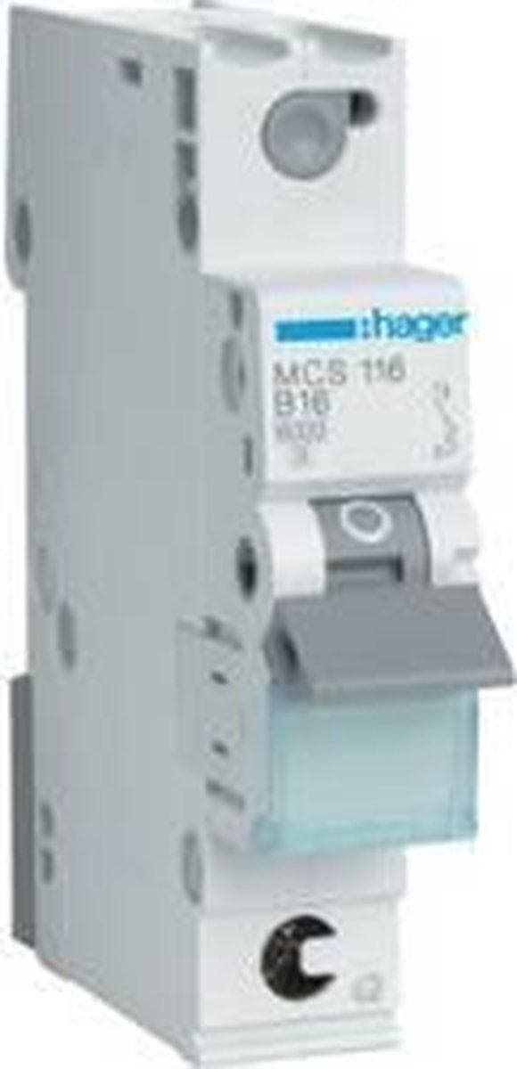Hager MCS116 MCS116 Afbryder 1-faset 16 A 230 V, 400 V