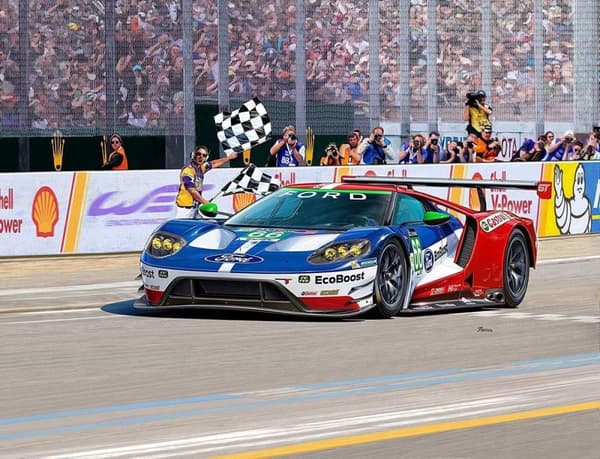 Revell Modellsats Ford Gt Le Mans 1:24 Blå/röd 88-delar