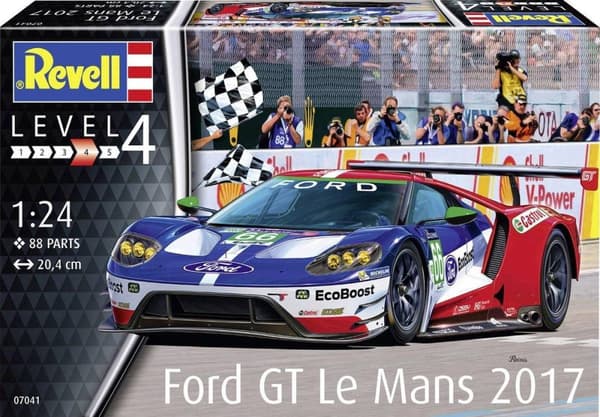 Revell Modellsats Ford Gt Le Mans 1:24 Blå/röd 88-delar