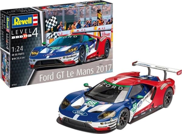 Revell Modellsats Ford Gt Le Mans 1:24 Blå/röd 88-delar