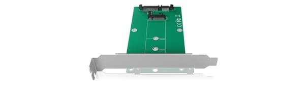 Icy Box IB-CVB516 internt konverterkort 1x M.2 SATA SSD (2242, 2260, 2280) til 1x SATA III (6 Gbit/s), fuld profilbeslag, sølv