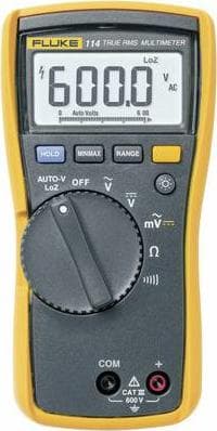 Kompakt true-rms-testværktøj med standardfunktioner Fluke 114 er ideel til hjemme/kommerciel elektrisk fejlfinding og simple beståede/ikke beståede te