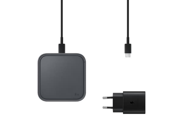 Samsung Wireless Charger Pad - med rejseadapter - Sort