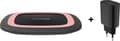 Miniatyrbillede 5 af 6: RealPower FreeCharge-10 Trådløs oplader 10W inkl. vægoplader sort pink